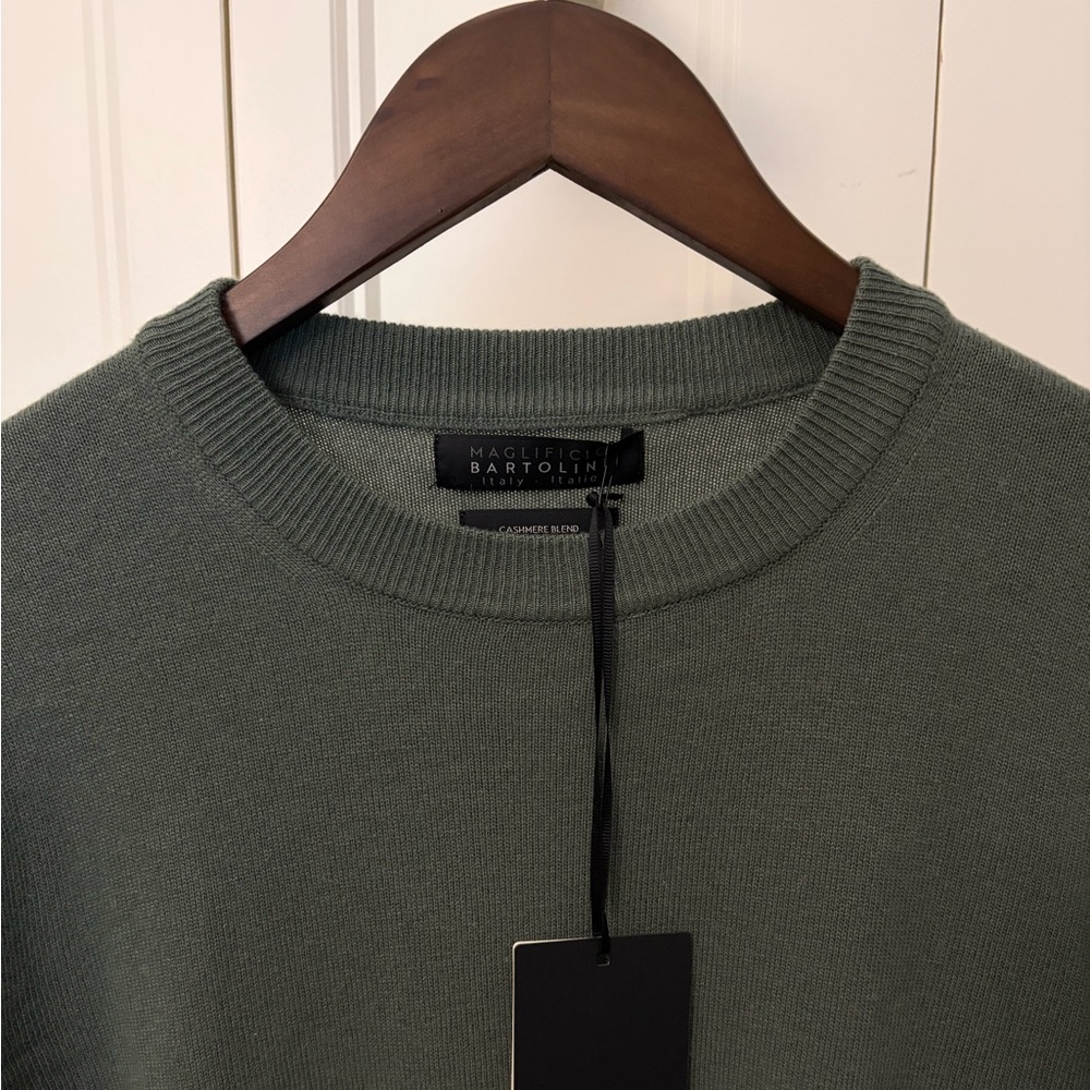 Bartolini Cashmere blend - Men's Green Sweater